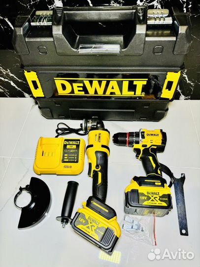 Набор 2в1 dewalt ушм шуруповерт