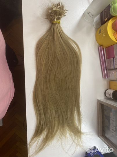 Волосы для наращивания 50 см бу 315 капсул