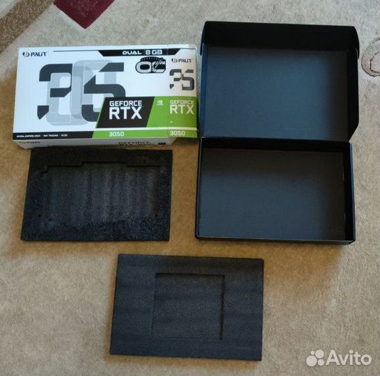 Коробка от видеокарты Palit RTX 3050