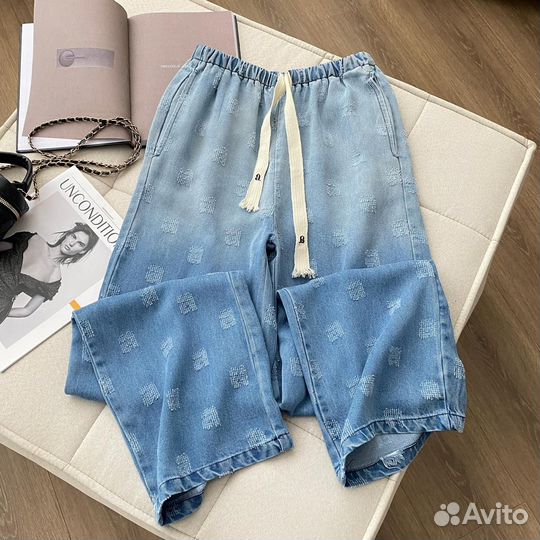 Alexander wang джинсовые брюки черные и синие