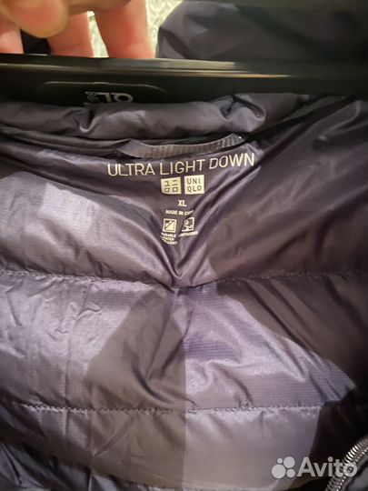Uniqlo пуховик пальто xl