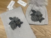 Комплект шапка и шарф для девочки catya