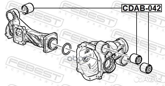 Сайлентблок переднего дифференциала cdab042 Febest