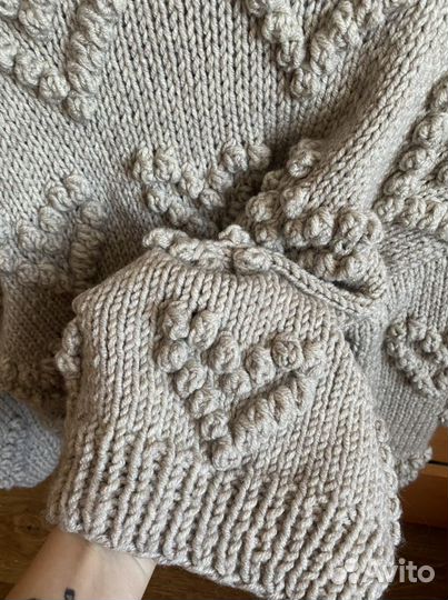 Бомбер вязаный ручная работа