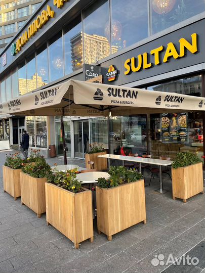 Усиленный зонт для кафе в наличии