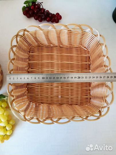 Корзина плетеная для сервировки полиротанг