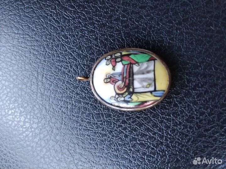 Иконка финифть Успение Пресвятой Богородицы