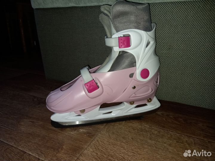 Коньки ледовые раздвижные размер 37-40