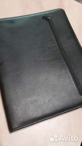 Кожаная папка А4 на молнии
