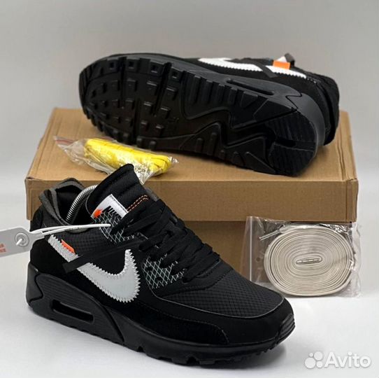 Новые Кроссовки Off White x Nike Air Max 90