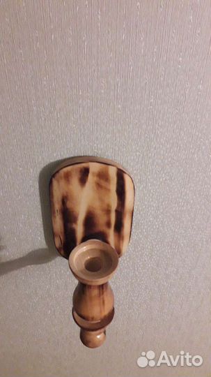 Подсвечник из дерева