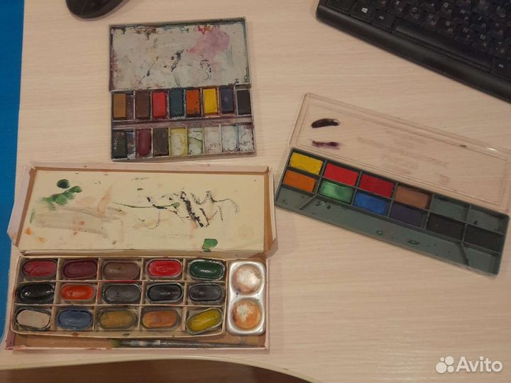 Краски акварельные из СССР