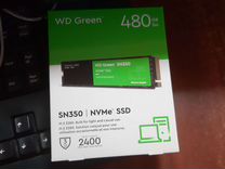 Новый SSD NVMe wd 480гб