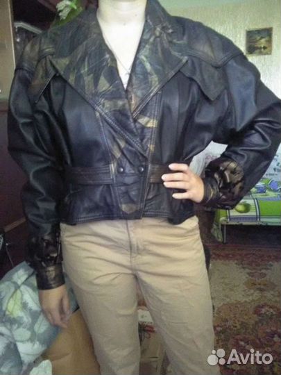 Куртка кожаная