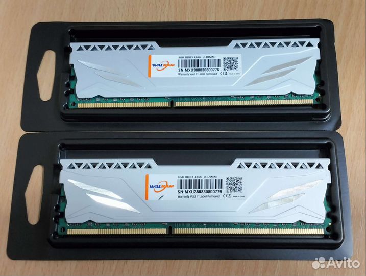 16GB (2*8) DDR3 1600/1866 мгц