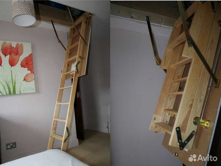 Деревянная чердачная лестница