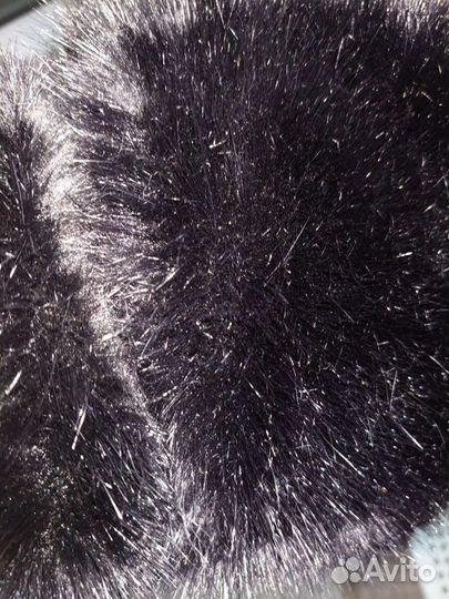 Панда детская шапка меховая