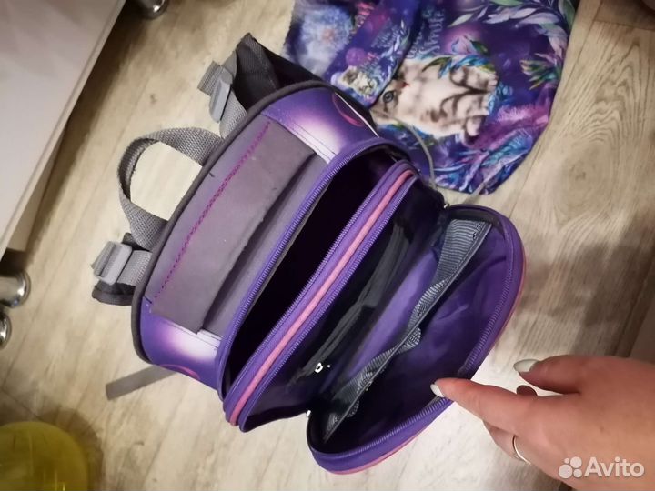 Рюкзак школьный для девочки 4в1, бу