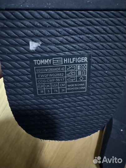 Шлепанцы женские tommy hilfiger