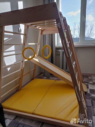 Деревянный спортивный комплекс для детей