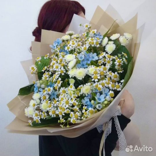Букеты из ромашек и полевых цветов с доставкой