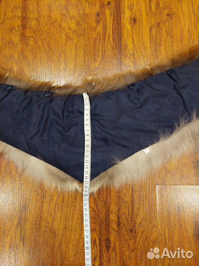 Воротник лиса, опушка, мех натуральный