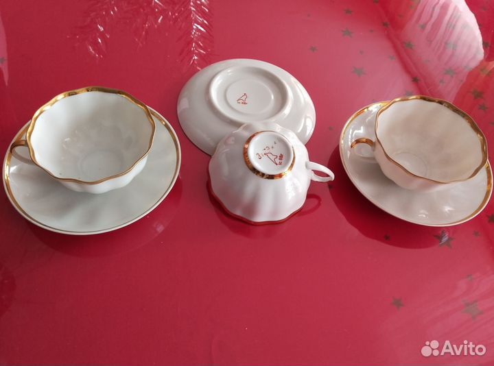 Чайные пары дулево СССР 3 пары