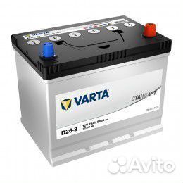 Аккумулятор автомобильный 75 Ач varta
