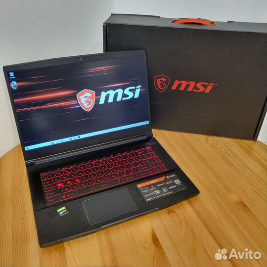 Ноутбук игровой MSI GF63 Intel Core i5 9300H GTX 1