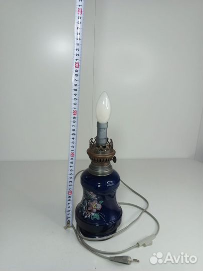 Старинная электро - керасиновая лампа
