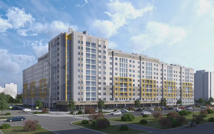 1-к. квартира, 43,6 м², 2/10 эт.