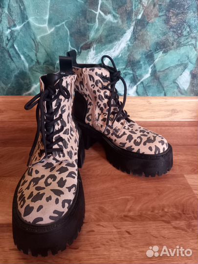 Ботинки демисезонные леопардовые