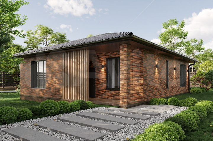 Дом 100 м² на участке 6 сот.