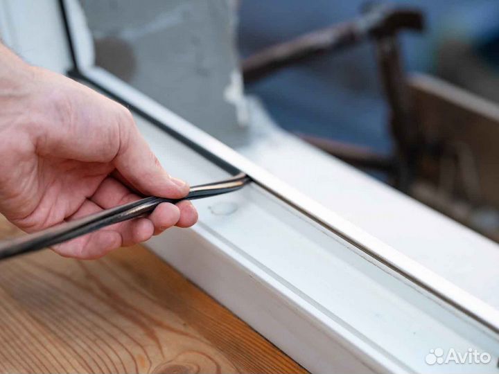 Ремонт окон, уплотнитель дверной RAL62151