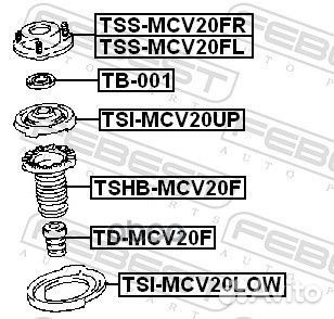 Проставка пружины нижняя (toyota camry SXV2#/MC