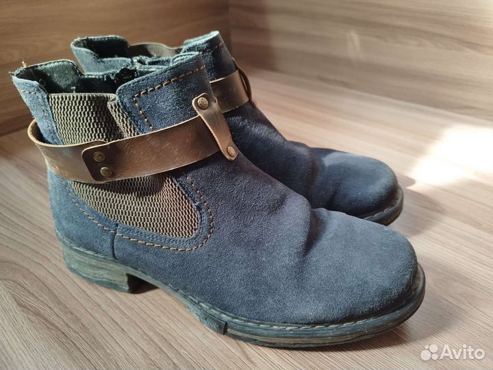 Полуботинки замша