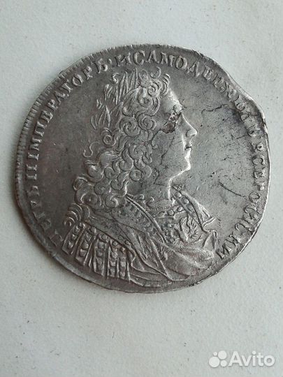 Рубль 1728г серебро