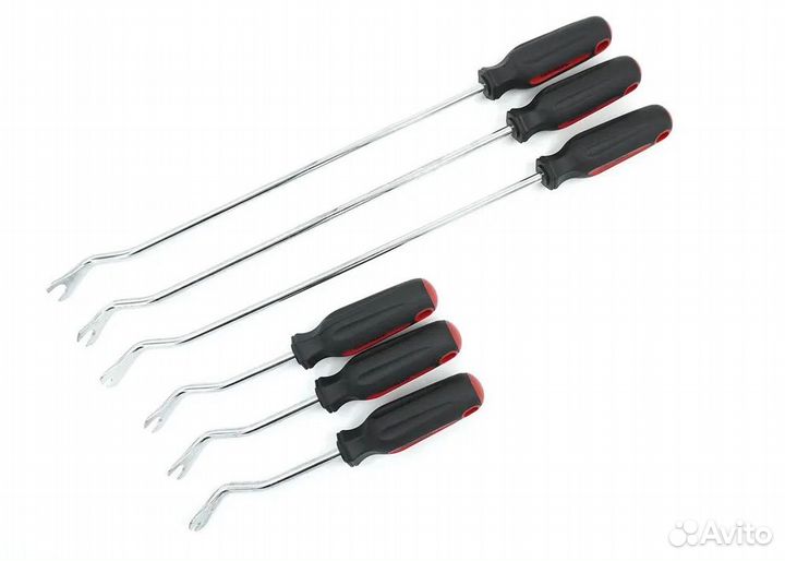 Съемник клипс обшивки (пистонов) 6 предметов