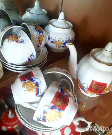 Фарфоровая посуда СССР сервиз чайный