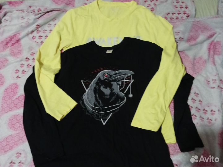 Футболка с длинными рукавами.черная