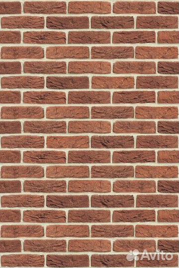 Плита Фаспан Везувий кирпич Красный №1002 Вертикал