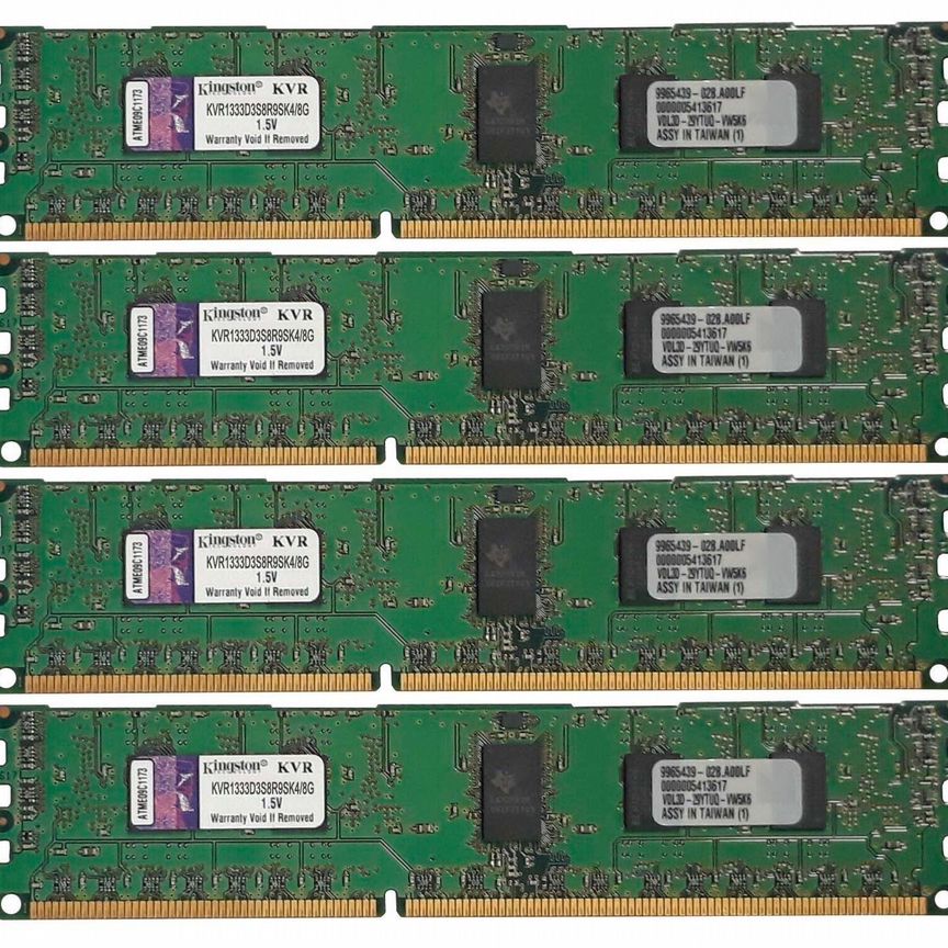 [KVR1333D3S8R9SK4/8G] Оперативная Память Kingston Kvr1333d3s8r9sk4/8g