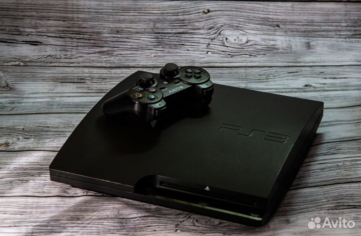 PS3 Slim + 100 топовых игр