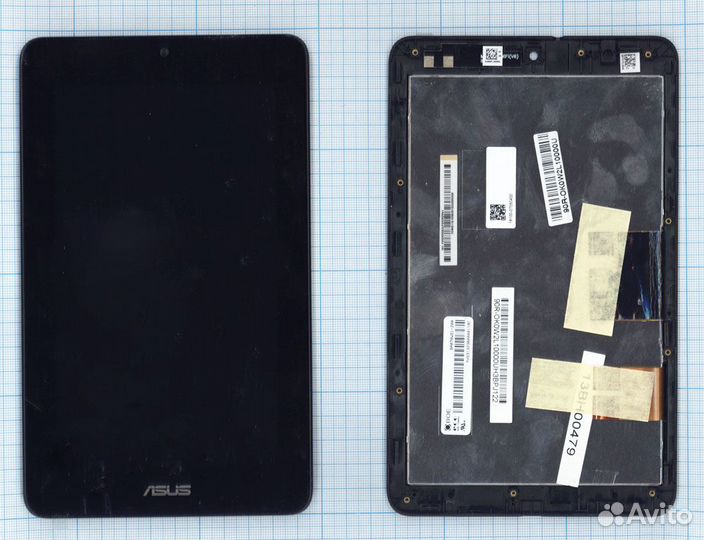 Модуль для asus MeMO Pad ME172 черный с рамкой