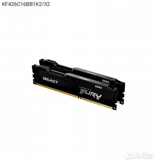 Комплект памяти Kingston fury Beast Black 1Gx8 32G
