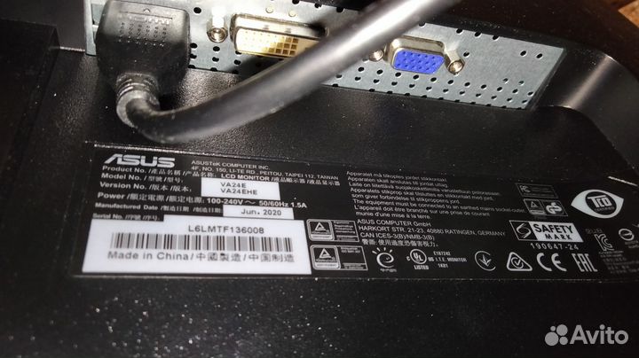 Монитор Asus Gaming VA24EHE,ips 24