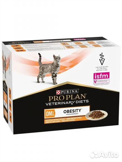 Purina PRO plan veterinary diets при ожирении
