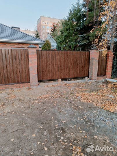 Откатные ворота готовые к установки