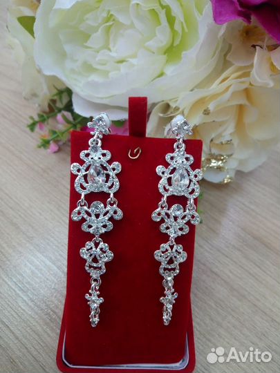 Фата диадема серьги новые