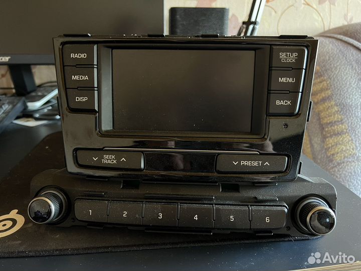 Штатная магнитола на hyundai solaris 2 + рамка